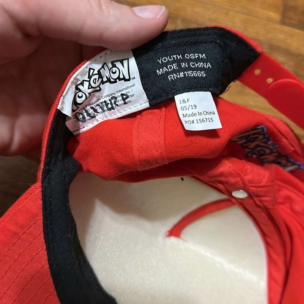 Pokemon Youth Red and White Poké Ball Cap, OSFM
